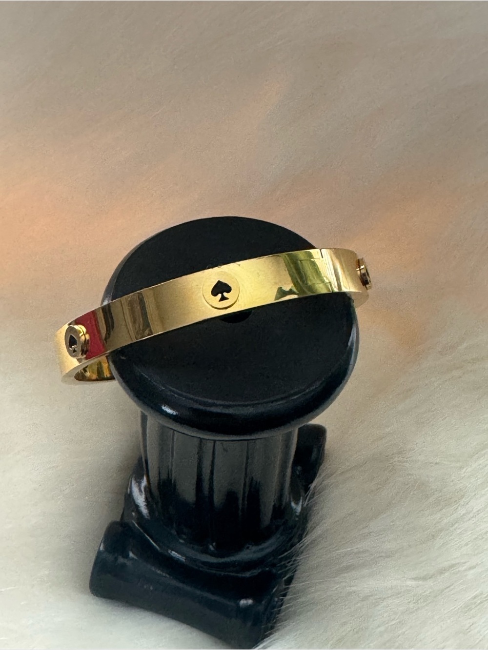 kate spade Gold Spade Cutout Cuff Bracelet
